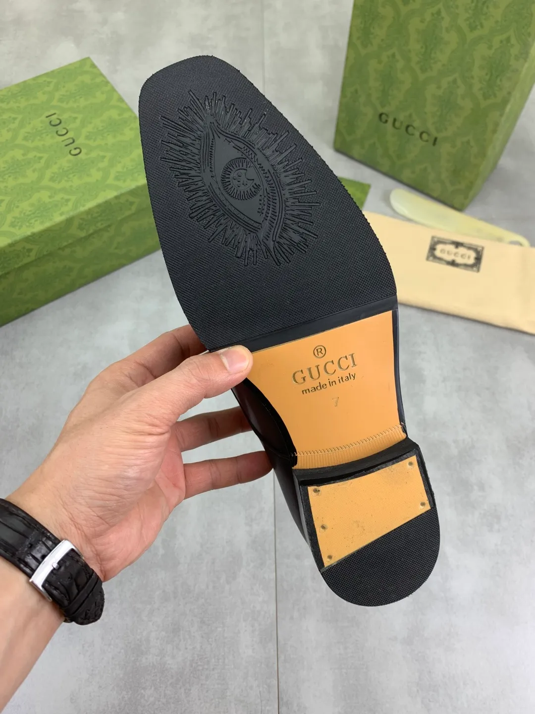 Men's men's shoes 💰P560 [New style] Water dyed cowhide 💰💎💎💎 [Gucci] GUCCI high-end men's formal business leather shoes, original order 1:1! Original imported high-end open-edge beaded calfskin, original metal buckle, imported first-layer cowhide lining for feet. Original outsole, men's shoe size: 39-44 (45 customized) 3️⃣ colors available